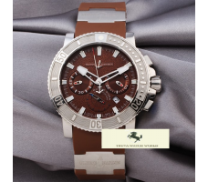HK883 ULYSSE NARDİN MARİNE DİVER KAHVERENGİ KORDON